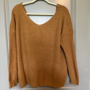 Tie back sweater